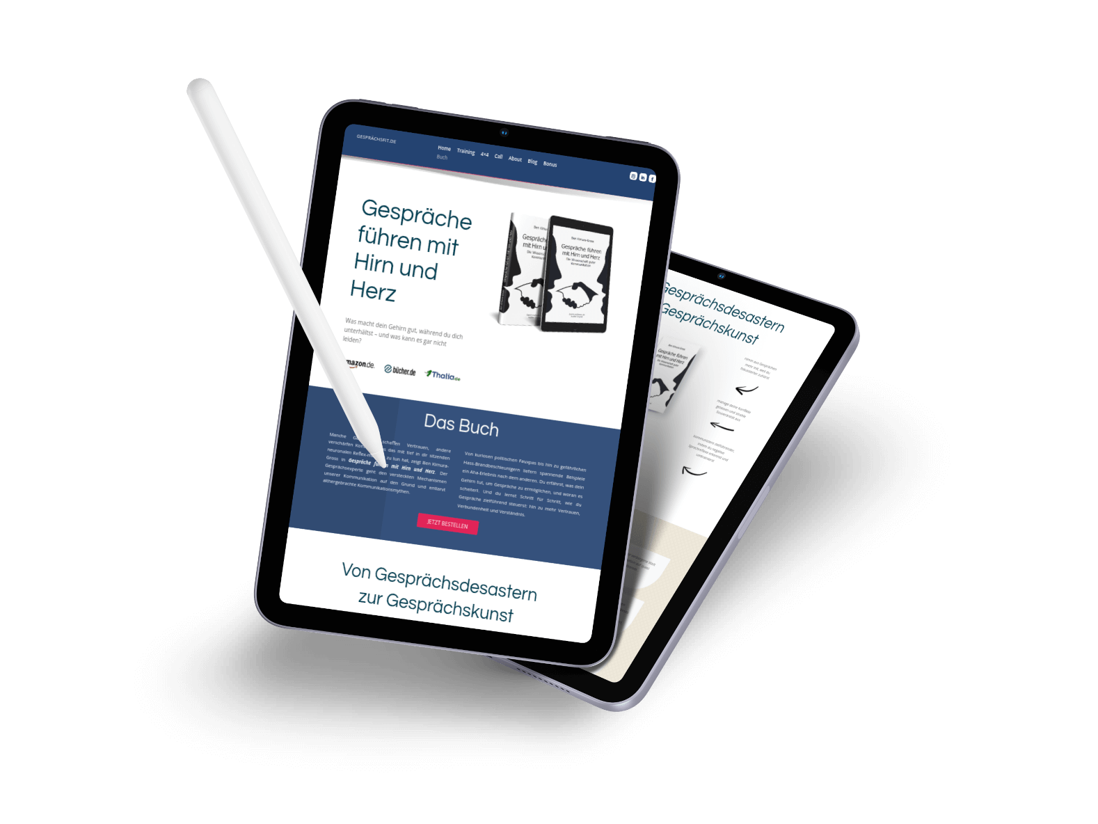 book landing page illustration